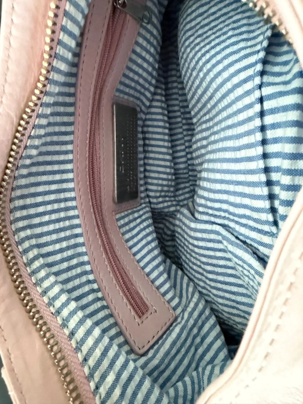 DKNY Pink Leather Bag